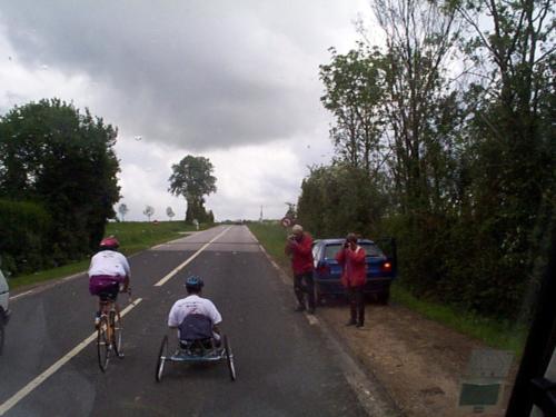 road side people with camera